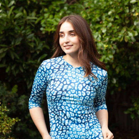 Swim Set Blue Spotted JackieO