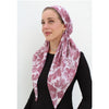 Burgundy Toile Headscarf SB
