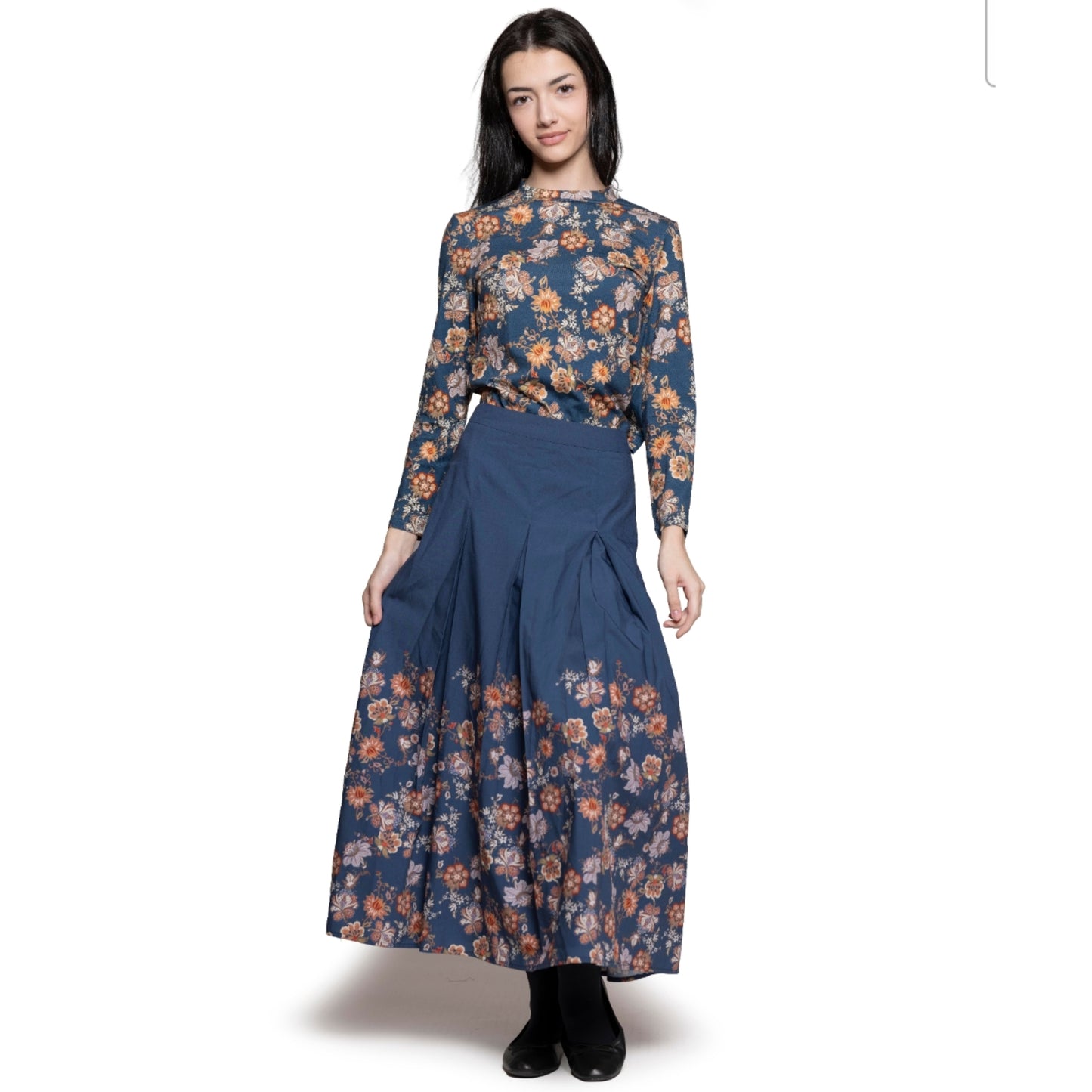 Teal Print Skirt Lilac Teen