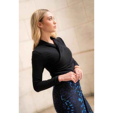 Yael Cotton Top Black Adina LV