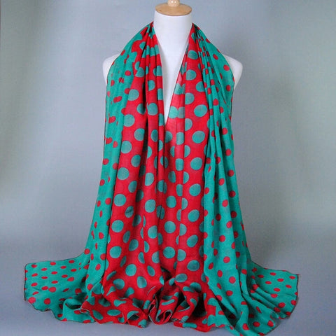 Polka Dot Oblong Scarf - The Mimi Boutique