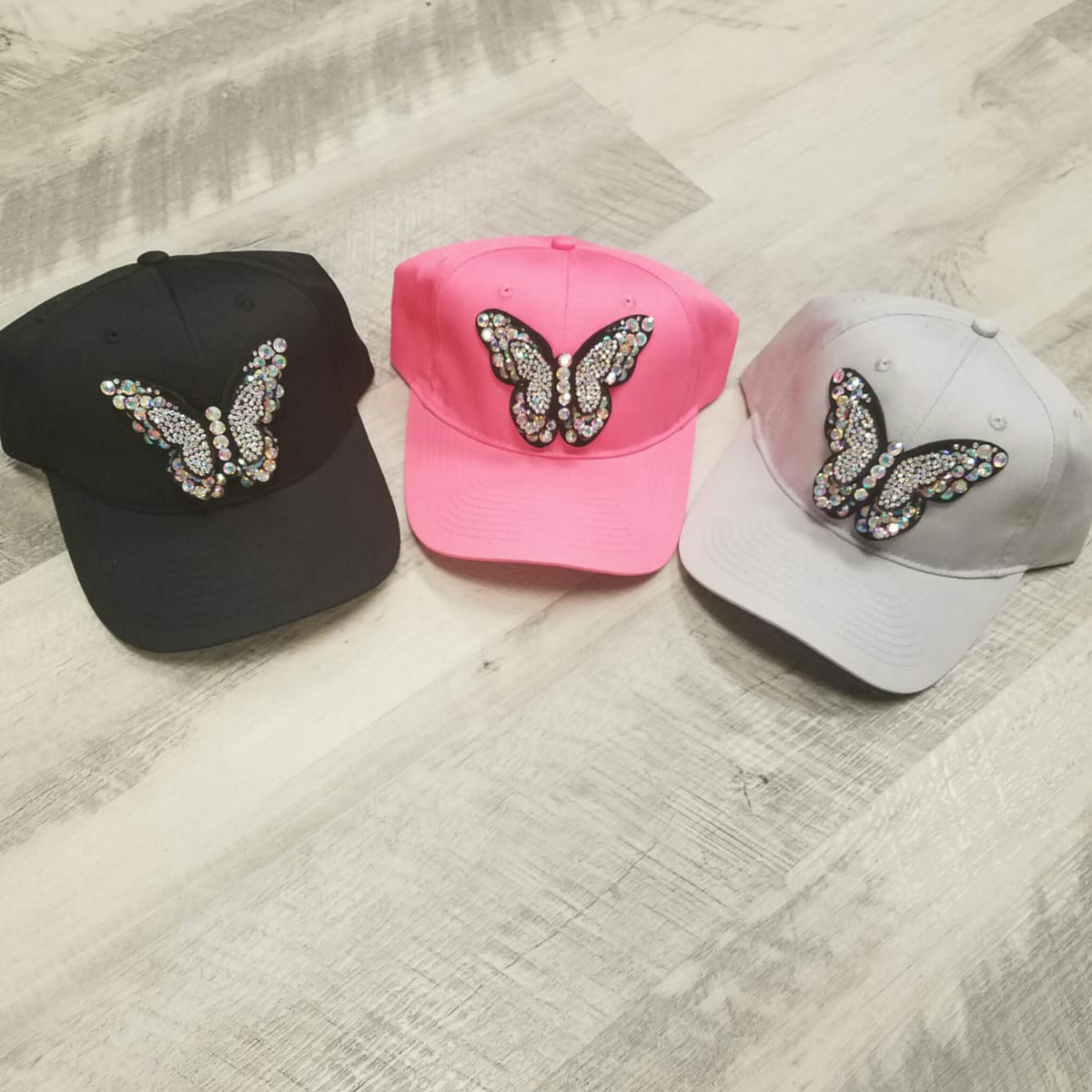 Buttefly Bling Caps - The Mimi Boutique