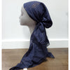 Cotton Lurex Stripe Pre-Tie Tichel - The Mimi Boutique