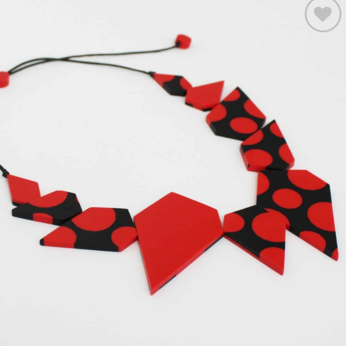 Sylca Necklace: Polka Dot Lexi Red