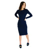 Ribbed Pencil Skirt Ava Lea: Navy