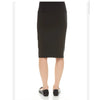 Modal Slim Pencil Skirt:  Black