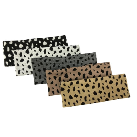 Knit Leopard Headwrap by Dacee