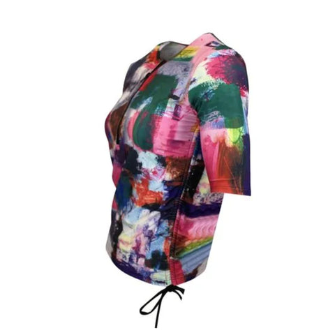 Noa Swim Top: Abstract Art