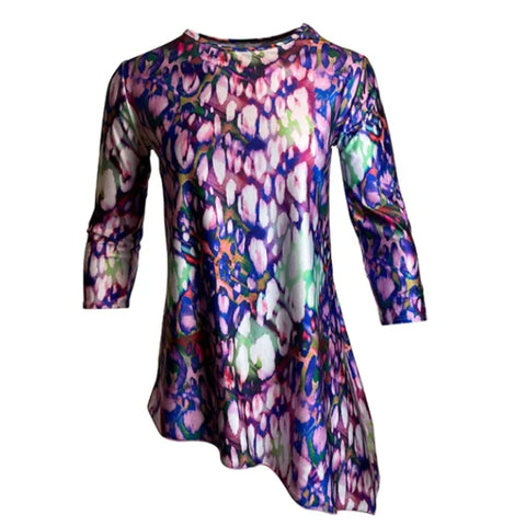 Sharon Swim Top: Watercolor