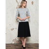 Ponti Ivee Aline Skirt: Black 27"
