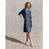 Kiko Dress Elegant Metallic: Navy/Silver