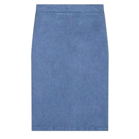 Sabrina Stonewash Denim Pencil Skirt Light Blue