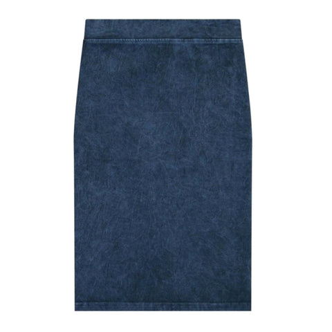 Sabrina Stonewash Denim Pencil Skirt Blue (Navy)