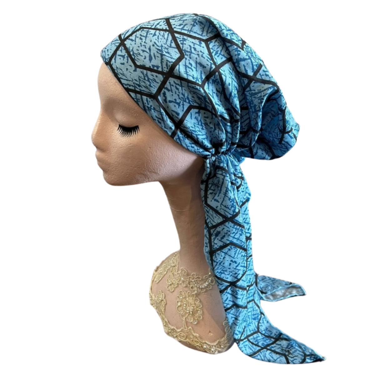 Geometric Headscarf Open & Pre-tied Revaz - The Mimi Boutique