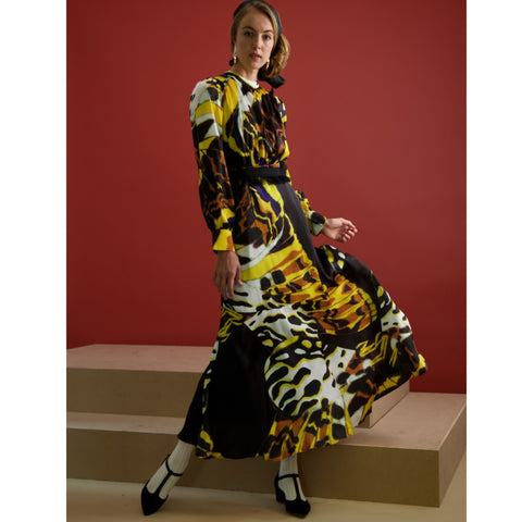 Golden Wing Silky Dress by Sara Navon