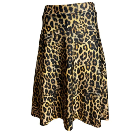 Bella Swim Skorts: Leopard 25"