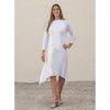 Erina Dress by Mikah: White/Gold