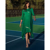 Erina Dress by Mikah: Emerald Green/Gold