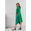 Erina Dress by Mikah: Emerald Green/Gold