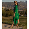 Erina Dress by Mikah: Emerald Green/Gold