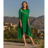 Erina Dress by Mikah: Emerald Green/Gold