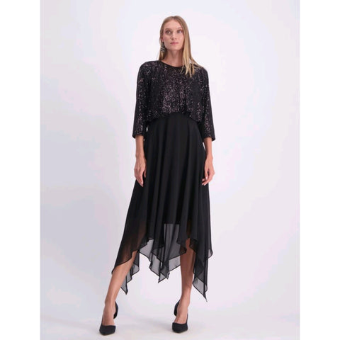 Sequin Chiffon Dress