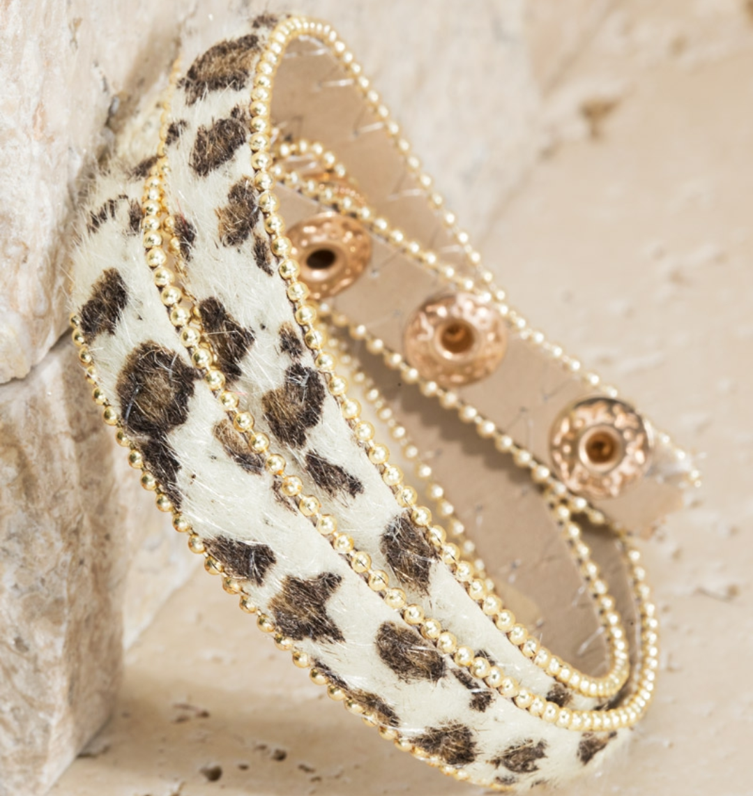 Leopard Wrap Bracelet (2 Colors) - The Mimi Boutique