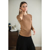 Brown Wide Ribbed Tee by Adina LV
