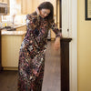 Layla Pink Leopard Velvet Maxi Jackie O