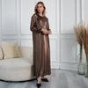 Tehila Black/Bronze Shimmer Maxi Dress