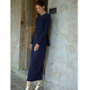 Elise Ribbed Maxi Navy Adina LV