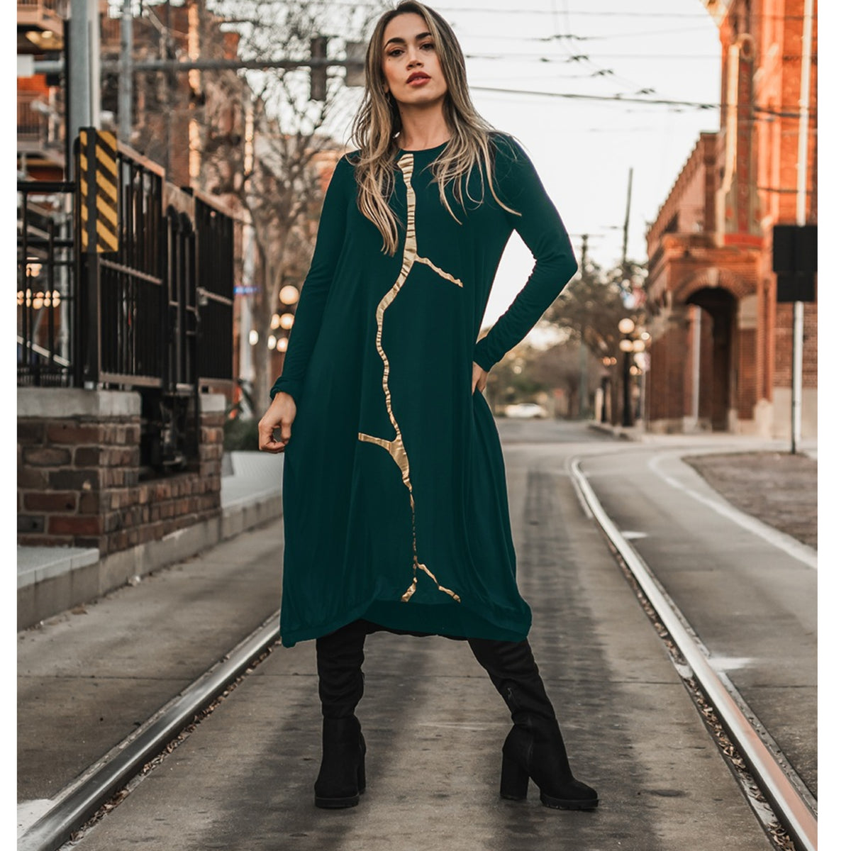 Nobu Dress Pine by Mikah