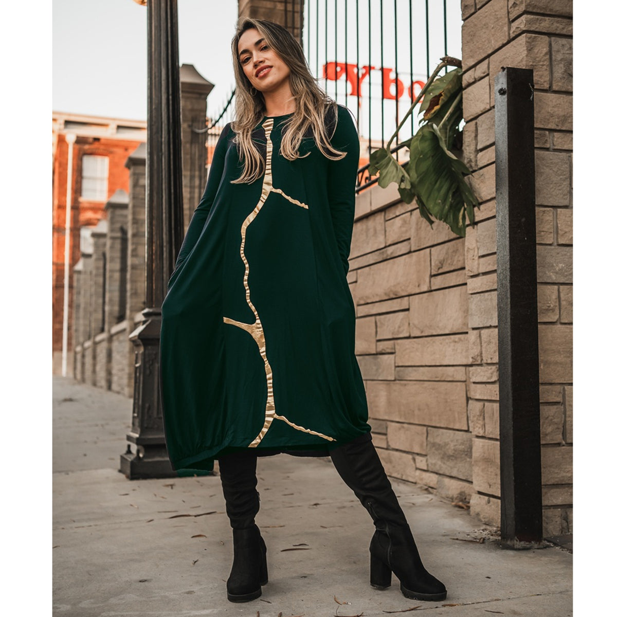 Nobu Dress Pine by Mikah