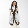 Tiger Stripe Cardi Vest Olive/Blue
