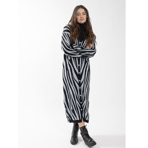 Animal Print Cardi Dress