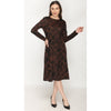 Copper Lurex Lines Penny Dress