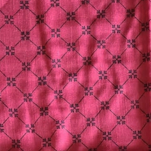 Square Flowers Fringe Dacee Headscarf