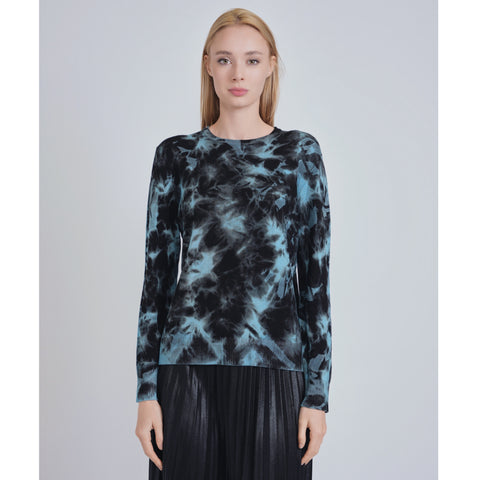 Blue Space Dye Yal Sweater