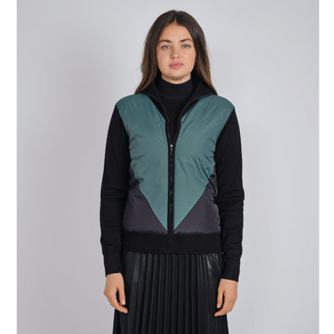 Green Quilted Jacket by Yal