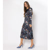 Corset Black Floral Midi Maxi Dress