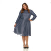 Jenny Dress Plus Blue Shimmer