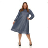 Jenny Dress Plus Blue Shimmer