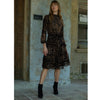 Velvet Burnout Tiered Dress by Adina LV