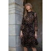 Velvet Burnout Tiered Dress by Adina LV