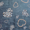 Leopard Heart Fringe Tashtari Tichel