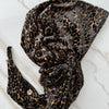 Leopard Velvet Pretied Scarf by Valeri