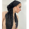 Rosa Black Velvet Pretied Scarf by Valeri