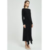 All Over Ruched Dress Black by MM