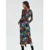 All Over Ruched Dress Floral by MM LIMITED EDITION