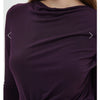 All Over Ruched Dress Plum by MM